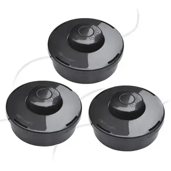 

WINOMO 3pcs Brush Cutter Replacement Trimmer Head Grass Trimmer Cutting Head (Black)