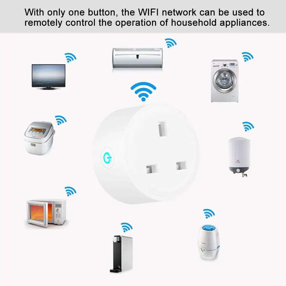 Wifi Smart Socket Mini UK Plug Power Energy Monitoring Timing Switch Control Outlet Alexa Google IFTTT Voice Control Smart life