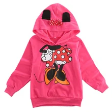 Baby Girls Boys Kids 3D Mickey Minnie Mouse High Quality Long Sleeve Hoodies Sweatshirt T-shirt Top 1-6Y