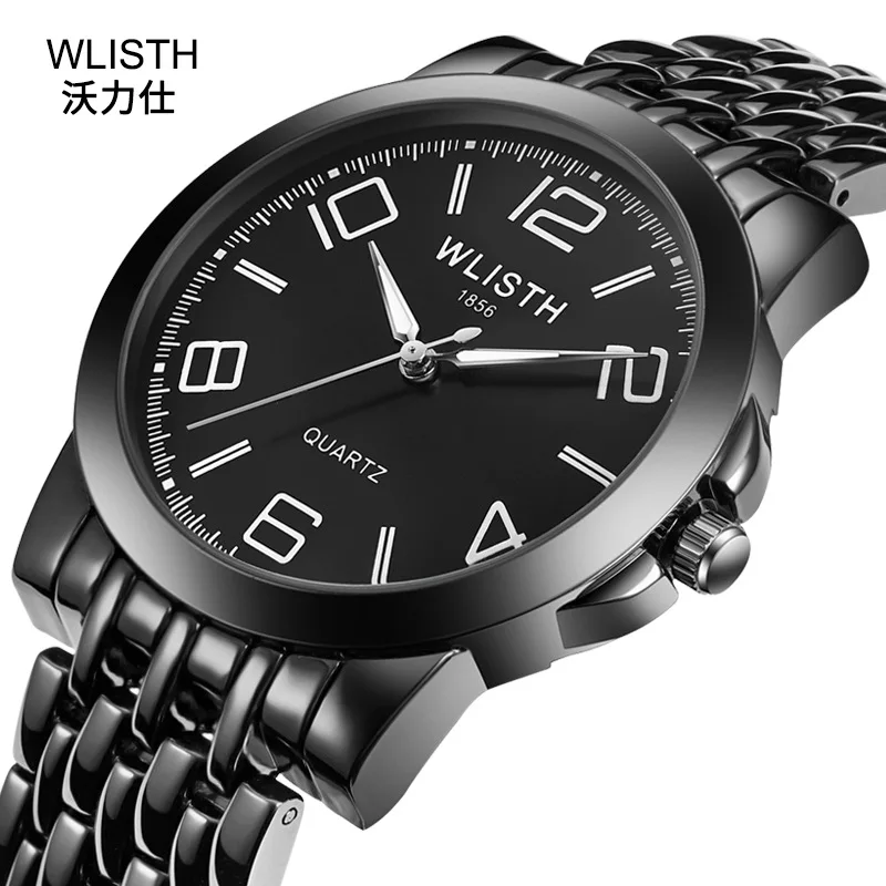

2019 new fashion watch male quartz watch business casual steel belt luminous waterproof