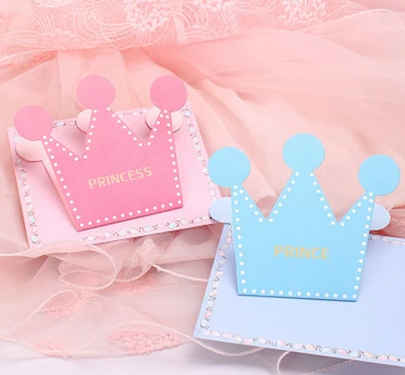200pcs lot invitation card for kids birthday party decoration pink diy invitation card