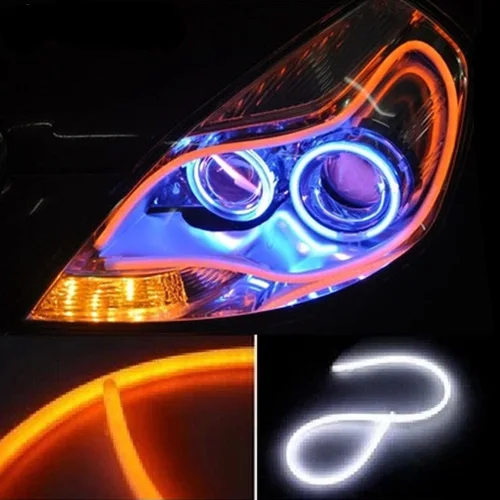 

30cm LED Soft Article DRL Bar Auto Lamp Tears Flexible Strip Light Guide Bar Car Styling Fog Lights LED DRL 3020 Light Source