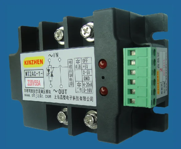 

Fully Isolated Single Phase Thyristor Intelligent AC Voltage Regulator Module MT2AC-1-220V55A