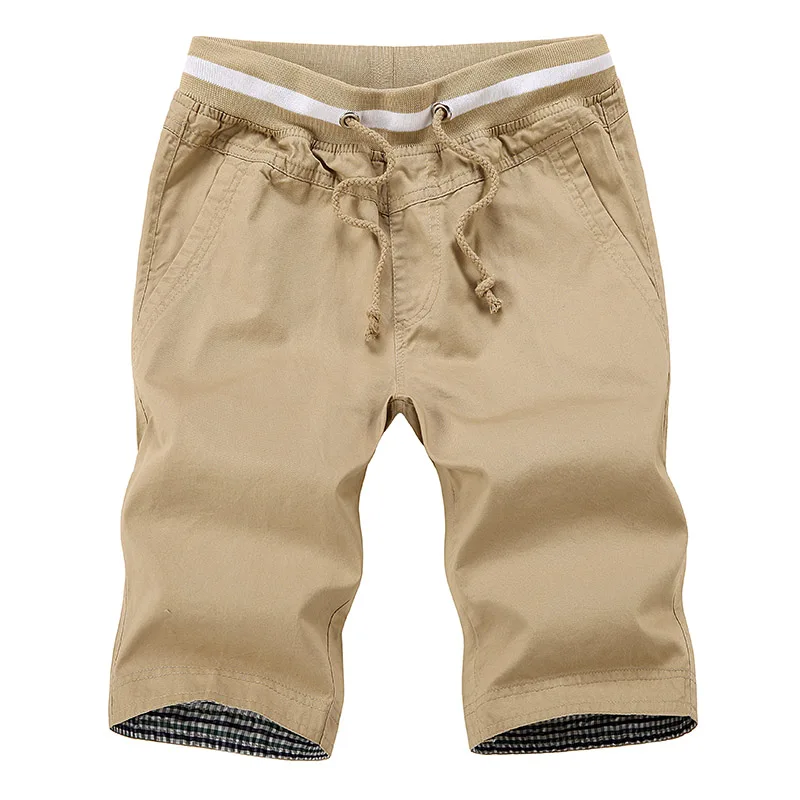 Летние Новые мужские хлопковые шорты в повседневном стиле мужские тонкие пляжные шорты брюки для бега мужские до колен короткие брюки M~ 4XL