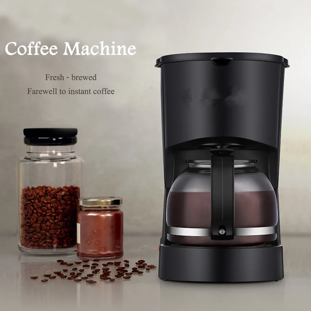 

Large capacity Coffee maker home fully automatic drip coffee pot mini bubble teapot heat insulation espresso easy operation