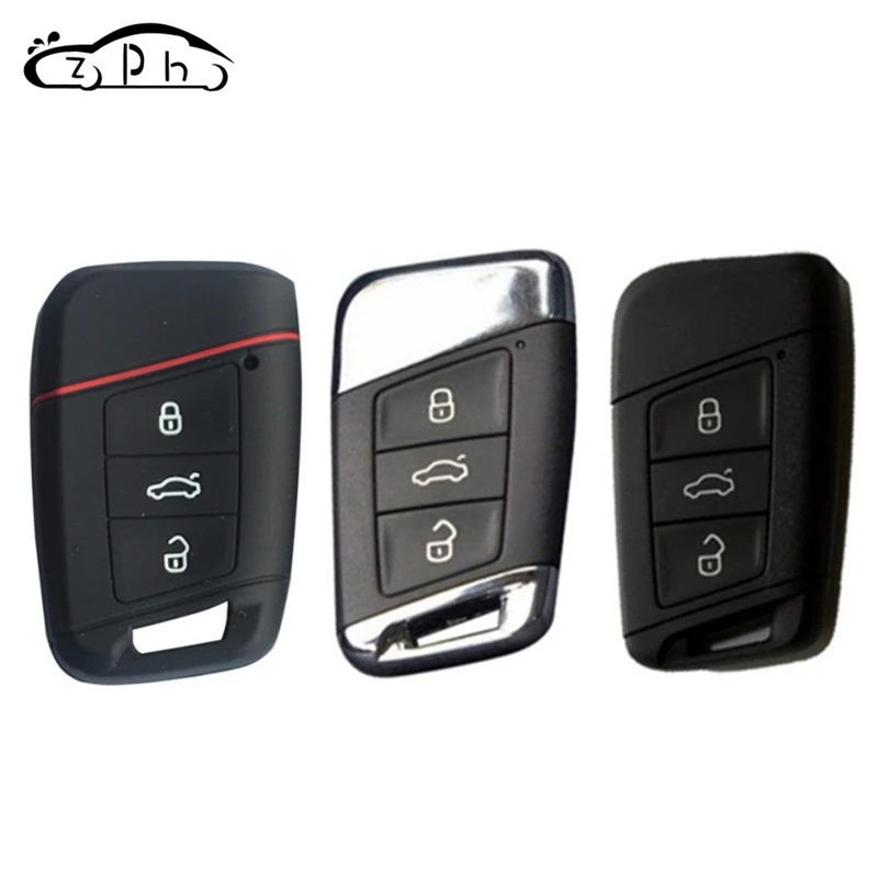 Силиконовый чехол для VW Skoda Superb Magotan Passat B8 A7 Golf Gte Volkswagen 2016 2017 аксессуары с 3