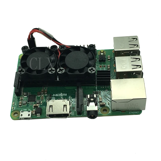 Raspberry Pi 3 Model B+(plus) Dual Fan Cooling System Module With Heatsink Pi3 B+ / Nespi - Demo Accessories - AliExpress