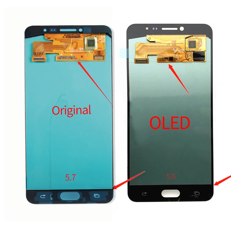OEM AMOLED сменный LCD телефон для Samsung Galaxy C7 C7000 SM дисплей кодирующий преобразователь