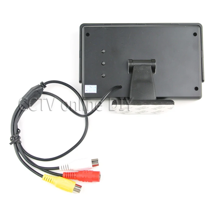 ANSHILONG 2in1 TFT LCD 2 Video Input 4.3 Inch Car Parking Monitor With Rear View Camera Glass Lens + 6M RCA Video Cable