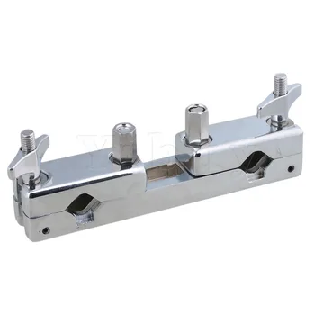 

Yibuy Silver Zinc Alloy Connecting Clamp Holder Bracket Rod Percussion Drum Accessory Multi-function Clip