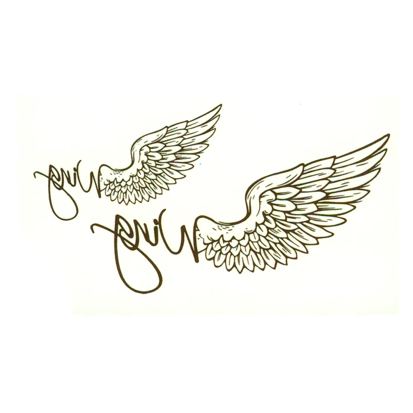 

Wings waterproof Temporary Tattoo stickers for men woman small fresh tatoo sticker Tattoo Kit sexy products