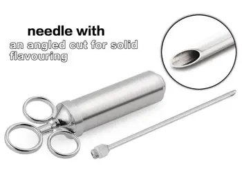 

Stainless Steel Meat Marinade Injector Food Flavor Seasoning Barbeque Kit Injection Needle