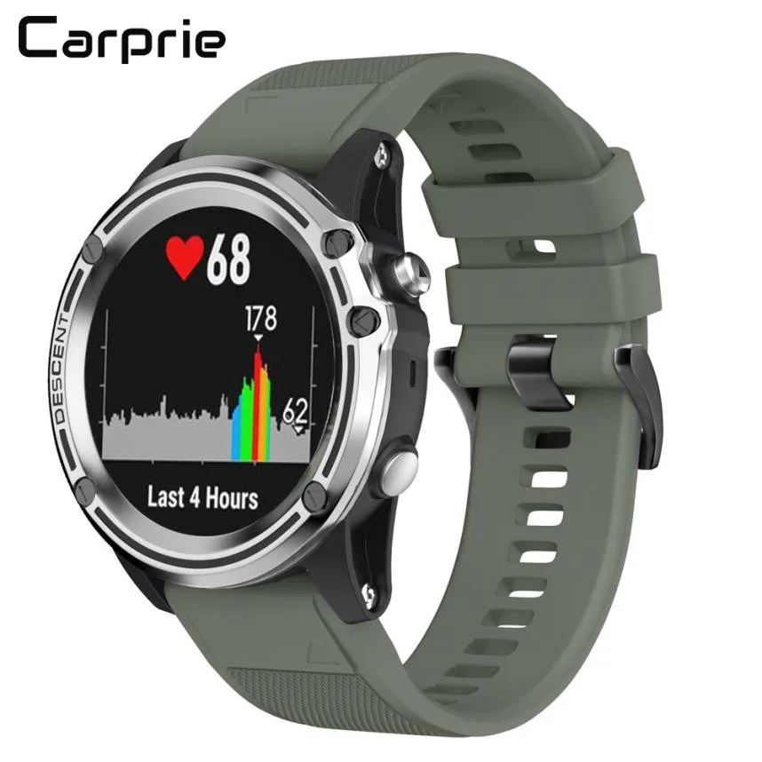 

CARPRIE Replacement Silicagel Soft Quick Release Kit Band Strap For Garmin Descent Mk1 GPS Watch drop shipping feb28