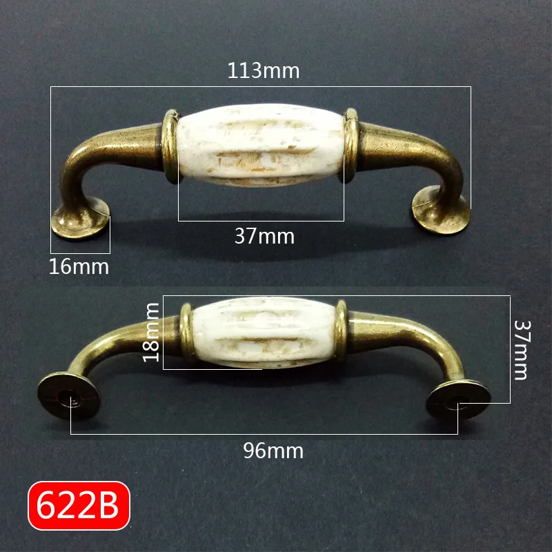 622大理石裂纹陶瓷拉手=详情B