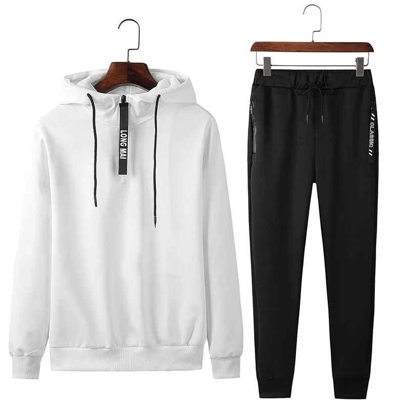 

2018 Men Sportswear Hoodies Set Spring Suit Clothes Tracksuits Male Sweatshirts Coats Polo Track Suits Joggers autumn winter