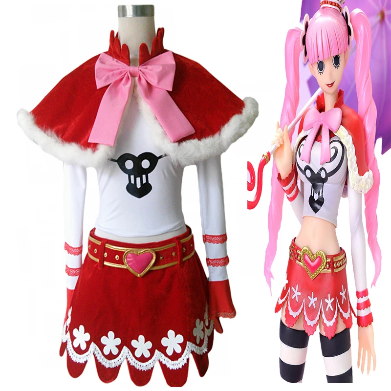 アニメワンピースのけ姫ペローナコスプレ衣装マント スカート 果実の腐敗 シャツセット Costume Scarf Shirt Patchshirts With Half Sleeves Aliexpress