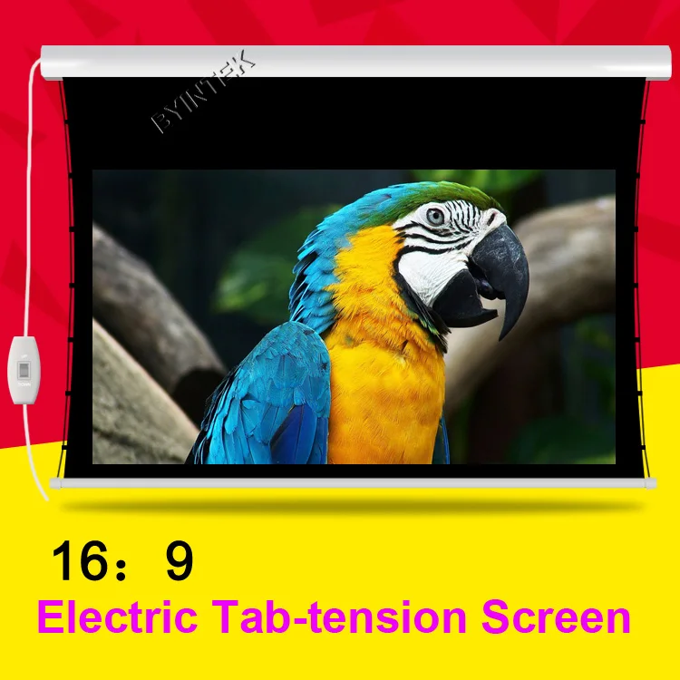 

Motorized Electric Tab Tension 120inch 16:9 Matte White Home Theater High Quality Cinema Projector Screen