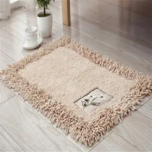 Прямоугольник Мягкий синель моющийся толстый ковер мягкие коврики ванная комната противоскользящие