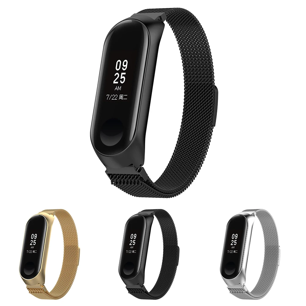 

For Xiao Mi Band 3 4 Stainless Steel Watch Strap Metal Wristband Watchband Replaceable Smart Watch Bracelet For Xiaomi 3 4 Strap