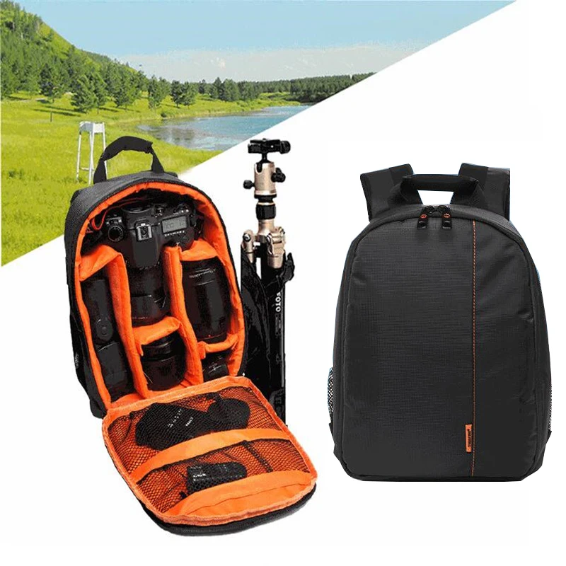 Photographers Waterproof Camera Lens Bags Travel Backpack for DSLR SLR