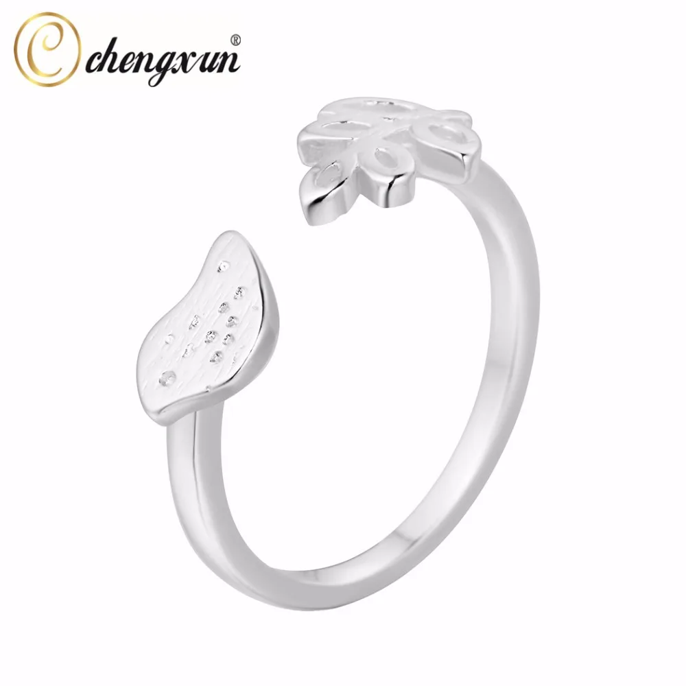 CHENGXUN Модные Цветные Кольца для девочек маленькое дерево животное птица открытые