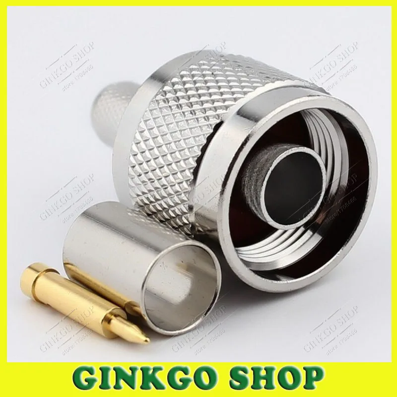 200 шт./лот N-50-5 FB типа Male Crimp connector N RF коаксиальные разъемы | Обустройство дома