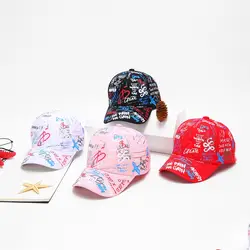 Повседневная модная Милая Детская хип-хоп Регулируемая Кепка, Кепка унисекс, Детская кепка, шляпы солнцезащитные для мальчиков и девочек