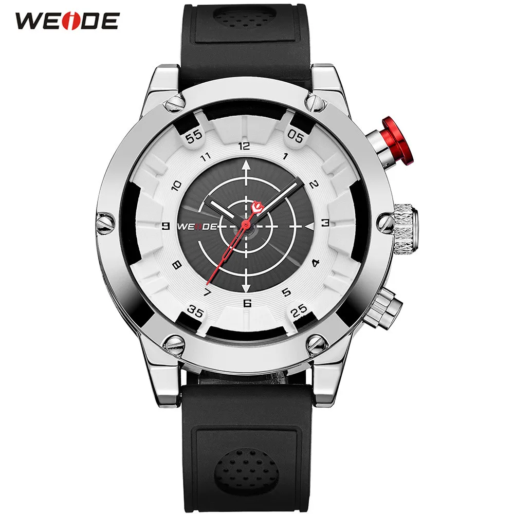 

NEW Fashion Top Brand WEIDE Men White Analog Watch Sport Watch Men Digital Quartz Waterproof Silicone Band Wristwatches Relogios