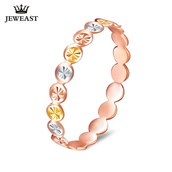 

18K gold pure gold female ring model fashion Sky stars multi-colour ring gift for girlfriend Support Lettering anddrop shipping