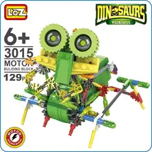 LOZ ideas Motor Building Block Robotic Ankylosaur ankylosaurus Machine Dinosaur Robots Action font b Toys b