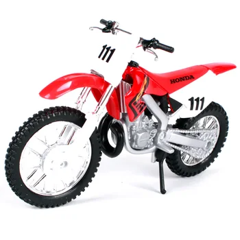

Maisto 1:18 Honda CR250R red motorcycle diecast real looking seats and spokes motorcycle model toy as gift for men 336