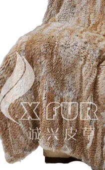 CX-D-20C супер качество крем ручной вязки подлинное одеяло из меха кролика бросок - Цвет: natural brown