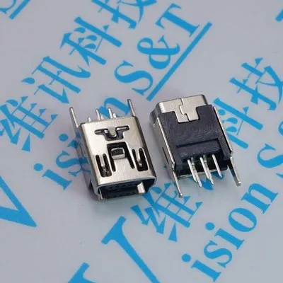 

1pcs/lot 5PIN USB male plug mini USB cable USB A Male connector head