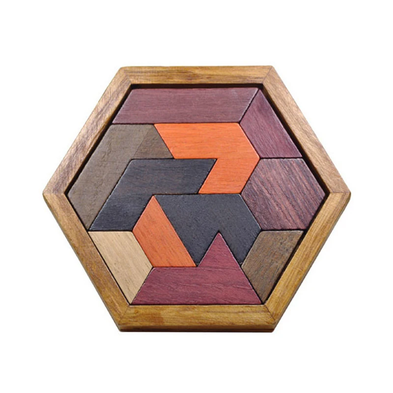 Free Shipping Montessori Wood Puzzle Jigsaw Wooden Toys For Kids Early Intelligence Clever Board Puzzle Intelligence Educational dark intelligence