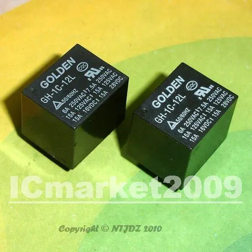 10 PCS GH 1C 12L 5Pin 5 Pin 5P DIP5 GOLDEN RELAY-in Relays from Home ...