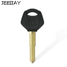 black 44mm Key Blank forYamah Motorcycle motocicleta Metal Uncut Blade Key With Plastic Upper for XJR1300 XJR400 FZ400 YZF600 R1