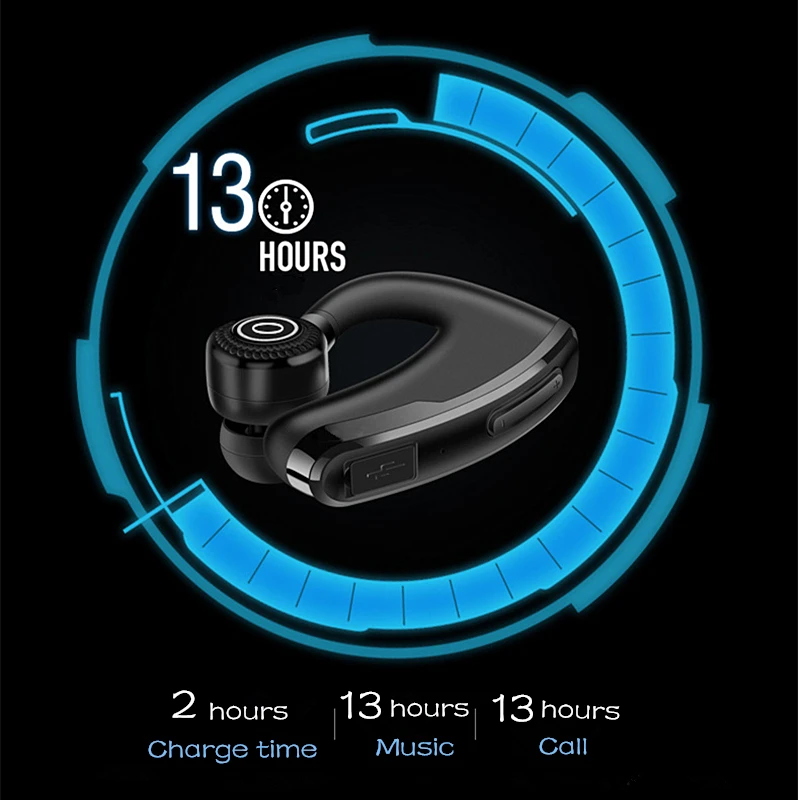 V9 Wireless Headset with Mic Voice Control Bluetooth Earphone for Phone Fit on Left Right ear (22)