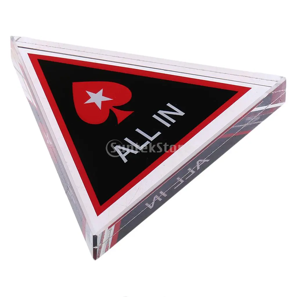 

1 Piece Crystal All-in Poker Chip / Card Protector Bounty Tournament Chip Coin