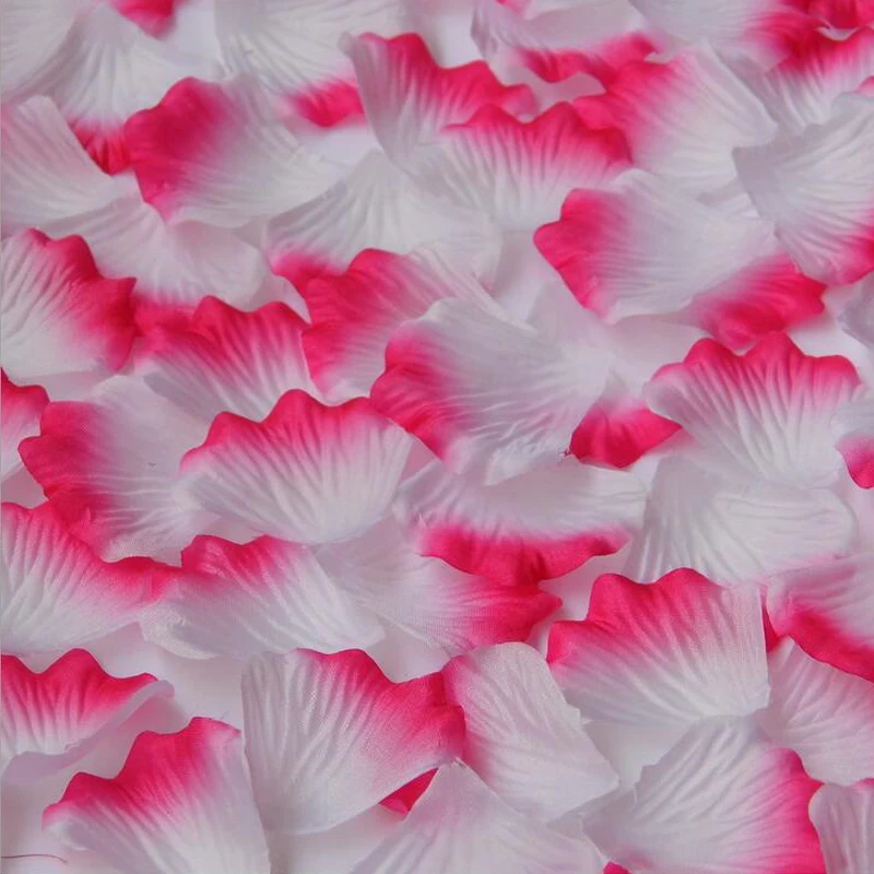 1000Pcs Bulk Rose Petals Artificial Fake Silk Rose Petals Can Be Reused Petals 38 Colors Wedding Decoration Supplies Hot