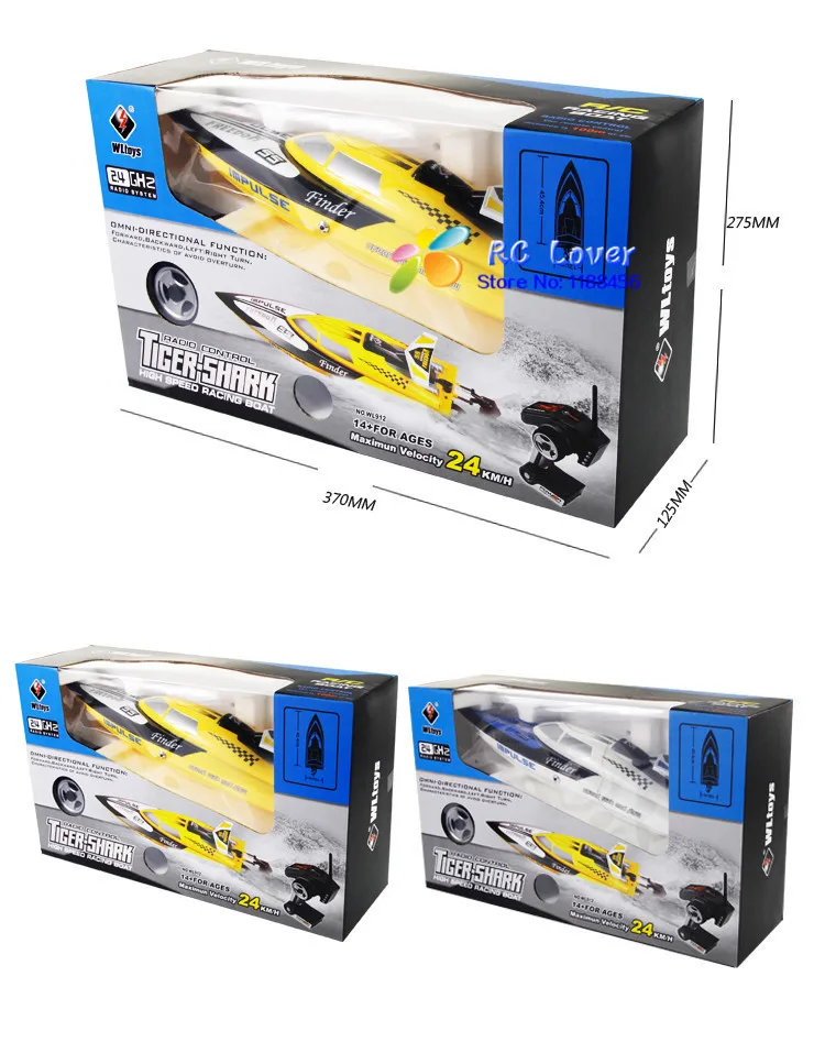 WLtoys WL912 4CH высокоскоростная гоночная лодка RC 24 км/ч RTF 2,4 ГГц пульт дистанционного управления гоночная лодка