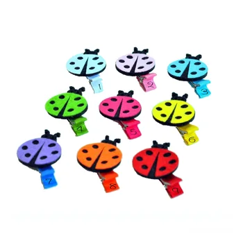 

40PCS/lot Mini Ladybug Felt Hair Clips Baby Single Prong Dot Hair Clip Ladybugs Clip Kidocheese