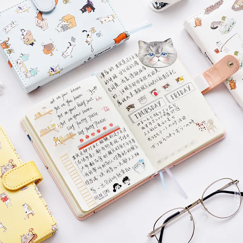 Kawaii блокнот рубанок bullet journal Еженедельный ежемесячный органайзер для подростков дневник Биндер программа расписание офисные школьные канцелярские принадлежности подарок