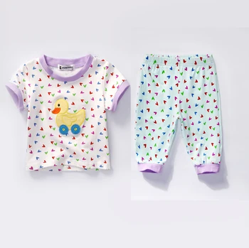 

baby girl sleepers pijamas infantil newborn sleeper 2018 new summer Short Sleeve Sleeper animal Pajamas cotton sleep suit