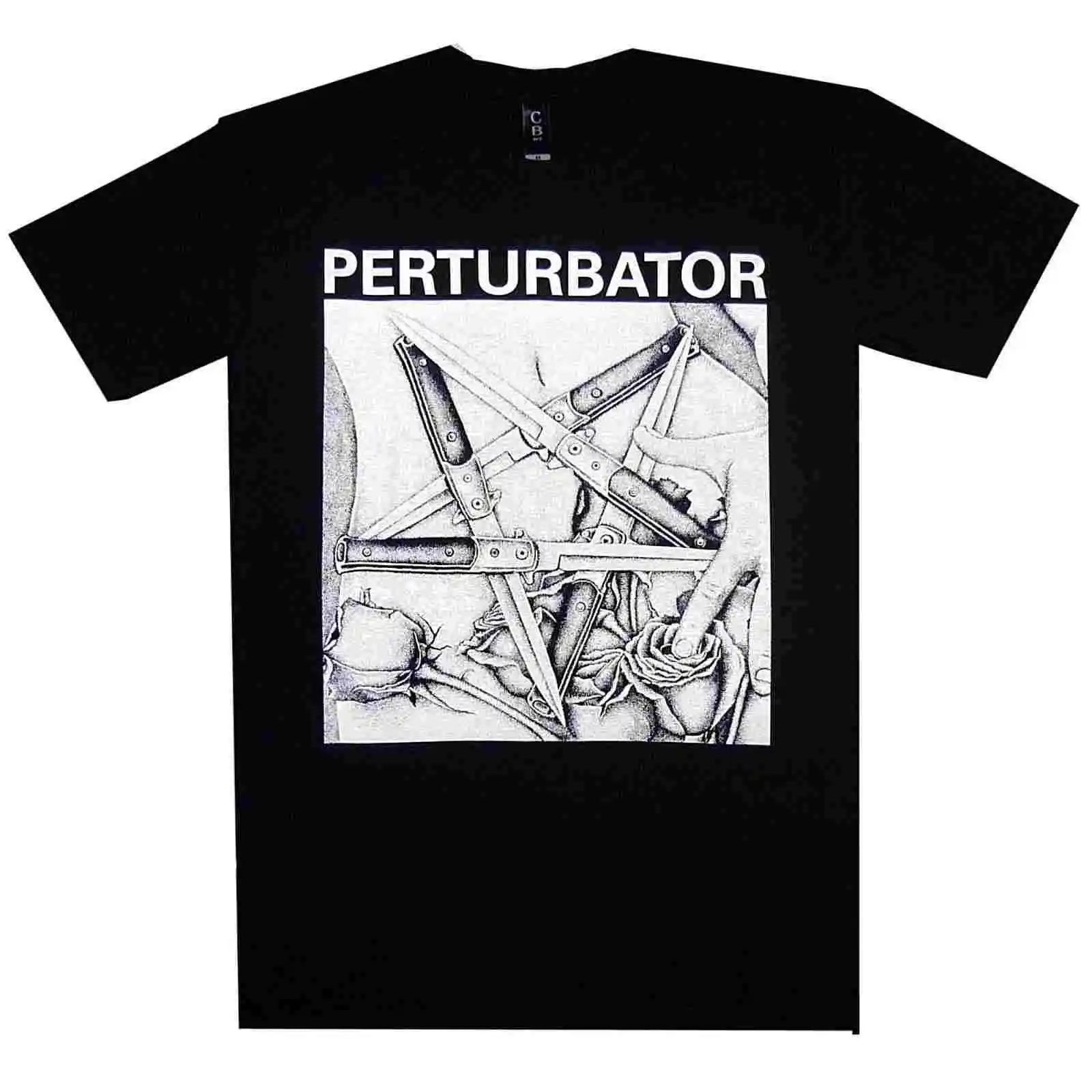 Perturbator Pentaknife XXL Официальный Футболка Death Metal футболка | Мужская одежда