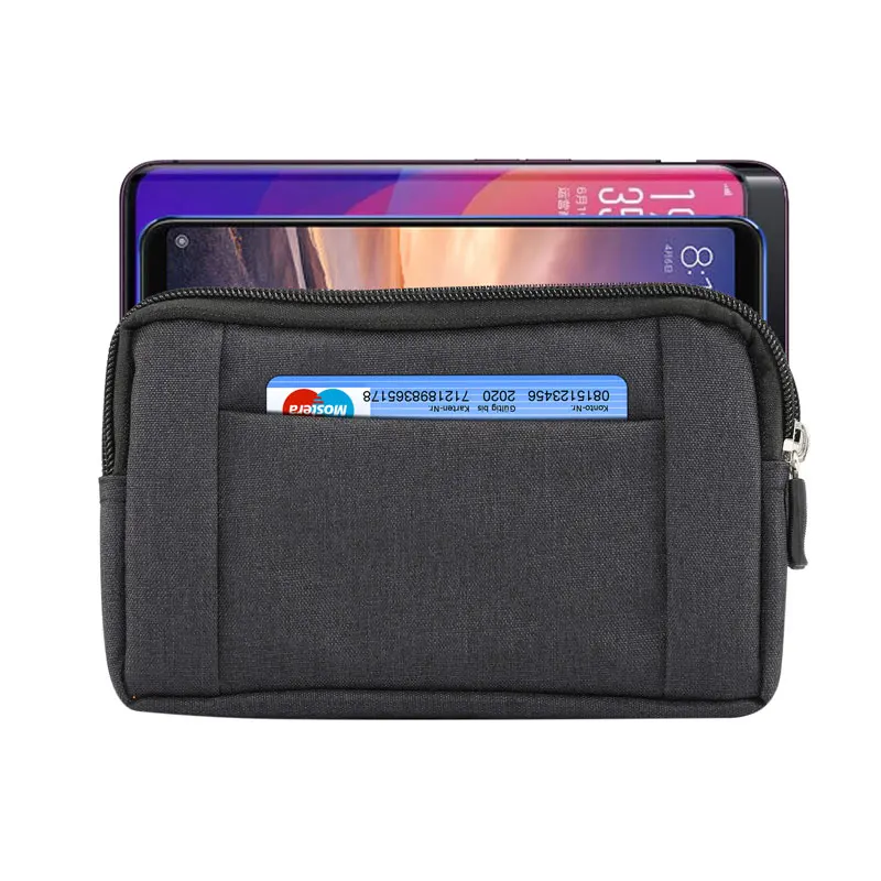 iphone 7 silicone case CHEZVOUS Cowboy Cloth Phone Pouch Belt Clip Bag for iPhone Samsung Xiaomi Huawei Case 2 Zippers Card Pocket Waist Bag Universal iphone 8 plus case