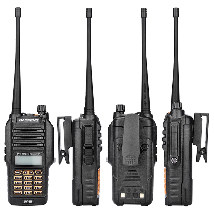 Горячая Ip67 водонепроницаемый пылезащитный обновленный baofeng uv-9r с 8 Вт uhf vhf Двухдиапазонный двухсторонний радиоприемник большой дальности Водонепроницаемая рация