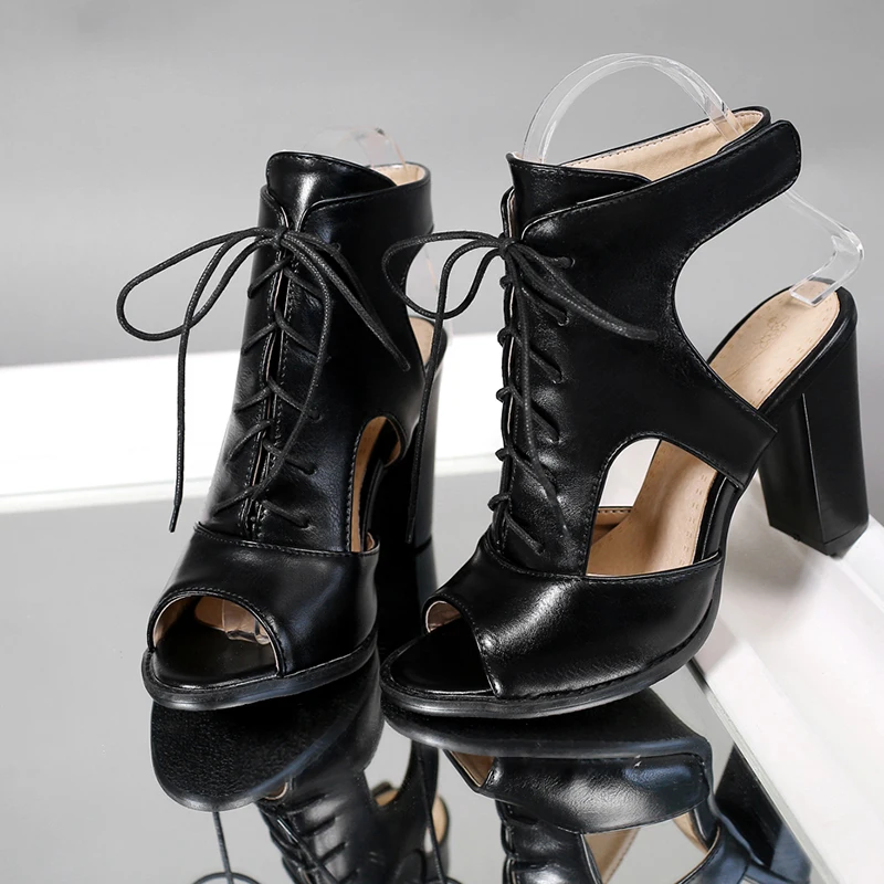 Новинка; женские босоножки на платформе; модные модельные туфли; пикантные туфли на высоком каблуке; женские туфли-лодочки; большие размеры 33-48; M112