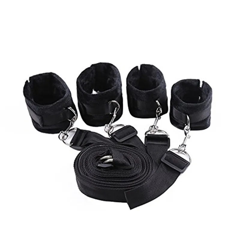 Sex SM products Bondage Gear Straps Mall-Under Bed Bondage Restraint System with Hand Cuffs Ankle Cuff Bondage Collection (4)