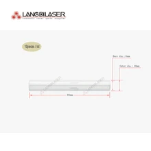 Трубка потока, размер: 88*10*8 мм, лампа потока, насосная лазерная трубка потока