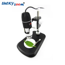 Luckyzoom HD USB Камеры/Видео 8 СВЕТОДИОДНЫЙ Цифровой Микроскоп 40x Окуляр Портативный ручной Электронный 40x-800x Увеличение продажа